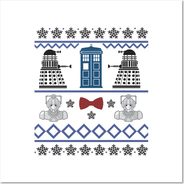 Doctor Who Ugly Sweater Season Wall Art by daviujin